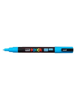 Marcatore a Tempera Uni Posca Uni-Ball - Punta Tonda - 0,9-1,3 mm - M-PC3M-AZ (Azzurro)