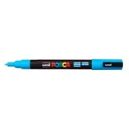 Marcatore a Tempera Uni Posca Uni-Ball - Punta Tonda - 0,9-1,3 mm - M-PC3M-AZ (Azzurro)