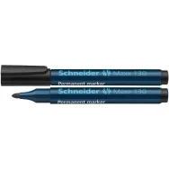 Marcatore Permanente Schneider Maxx 130 - Punta Tonda - 1-3 mm - Nero (Conf. 10)