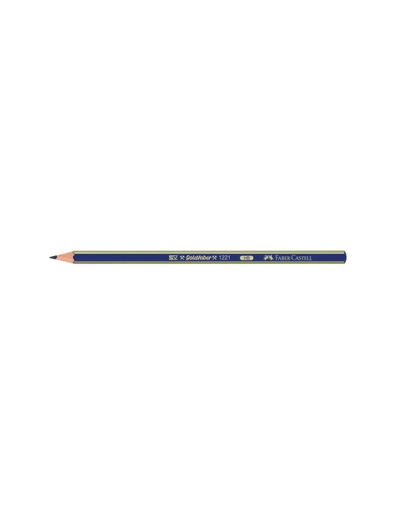 Matita Gold Faber 1221 Faber Castell - B (Conf. 12) Matita Gold Faber 1221 Faber Castell - B (Conf. 12)