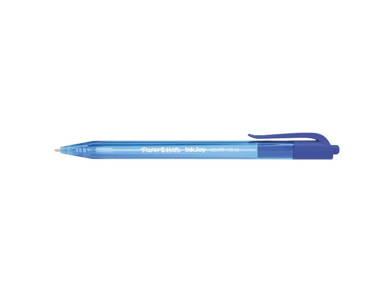 Penna a Sfera a Scatto Inkjoy 100 RT Paper Mate - 1 mm - S0957040 (Blu Conf. 20)