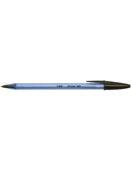 Penna a Sfera Cristal Soft Easy Glide Bic - Nero (Conf. 50)