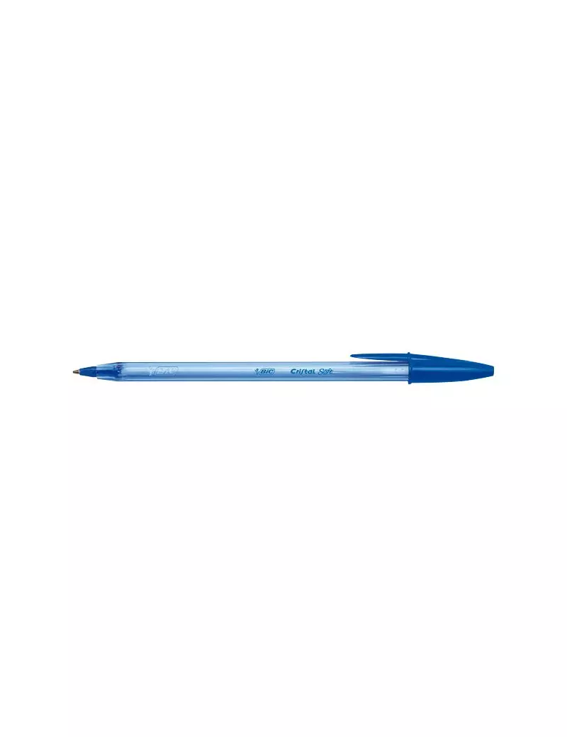 Penna a Sfera Cristal Soft Easy Glide Bic - Blu (Conf. 50)