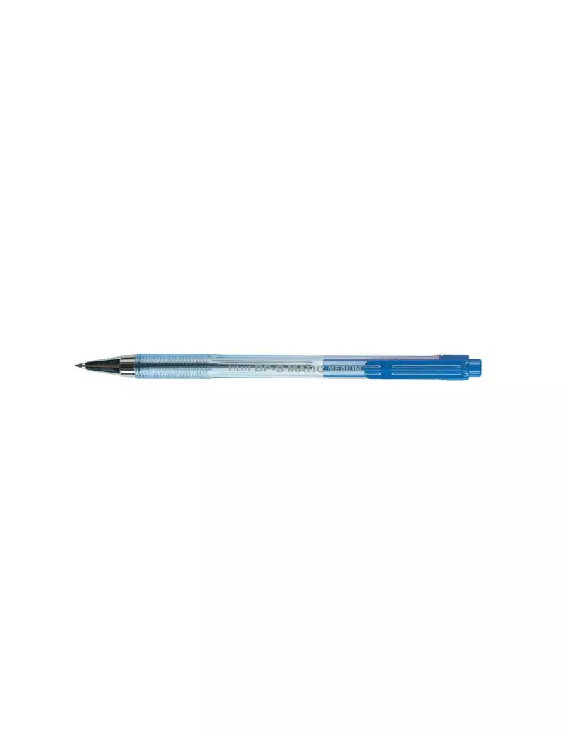 Penna a Sfera a Scatto BPS Matic Pilot - 1 mm - 001621 (Blu Conf. 12)