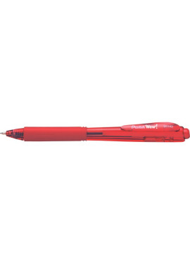 Penna a Sfera a Scatto Feel It WoW Pentel - 1 mm - BX440-BI (Rosso Conf. 12)