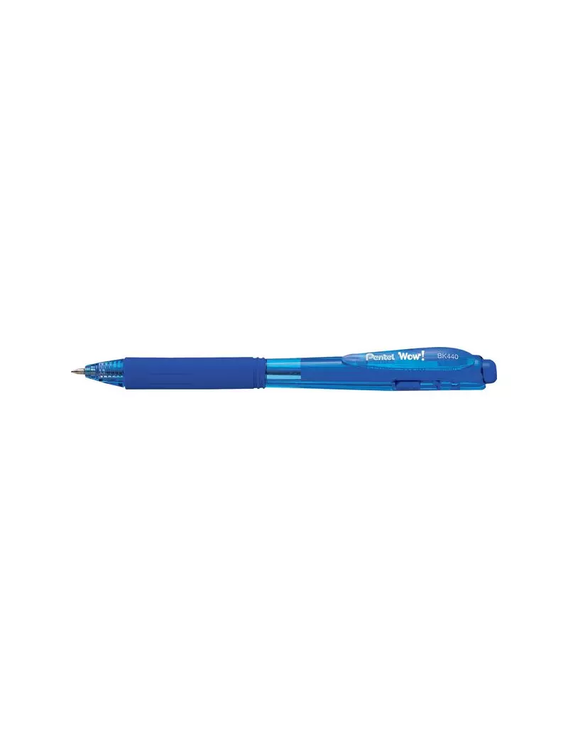 Penna a Sfera a Scatto Feel It WoW Pentel - 1 mm - BX440-CI (Blu Conf. 12)