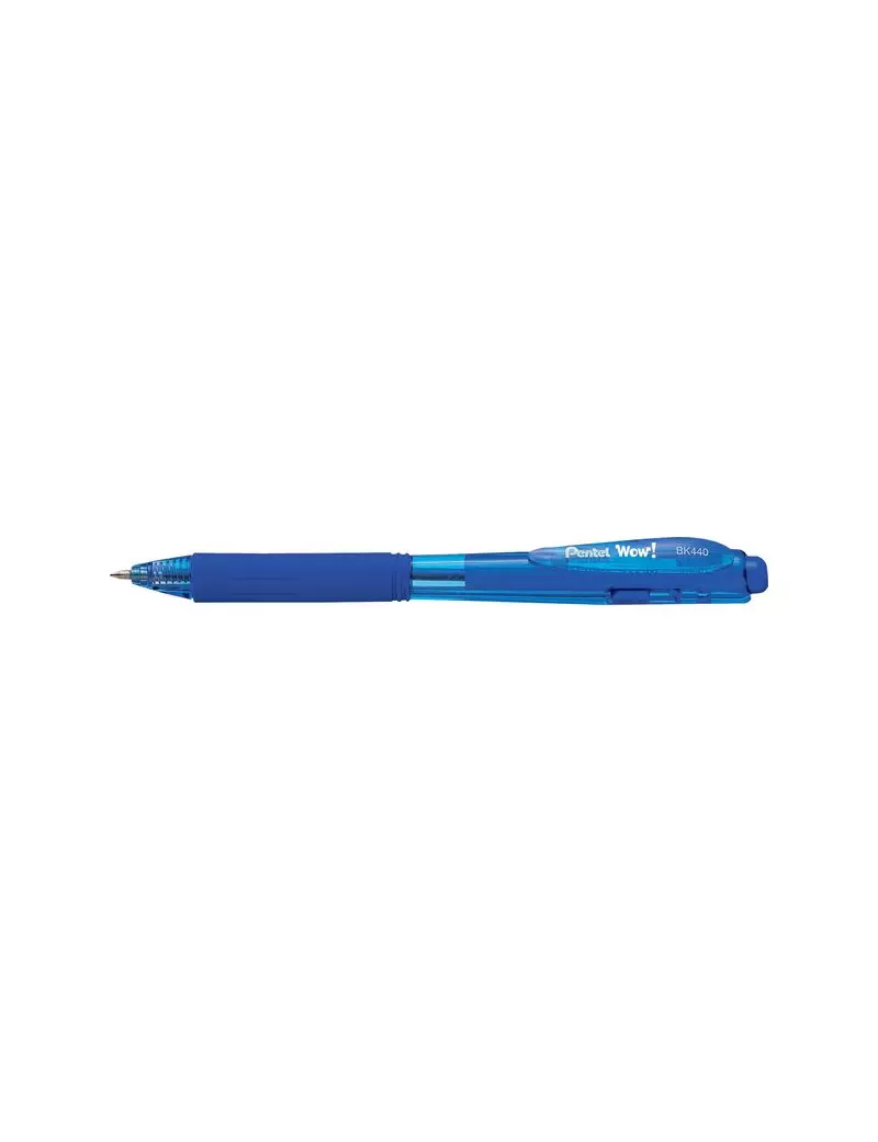 Penna a Sfera a Scatto Feel It WoW Pentel - 1 mm - BX440-CI (Blu Conf. 12) Penna a Sfera a Scatto Feel It WoW Pentel - 1 mm - BX440-CI (Blu Conf. 12)