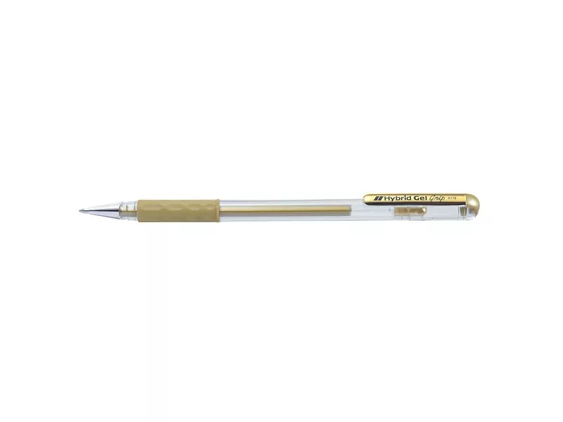 Penna Roller Gel Hybrid Grip K118 Pentel - 0,8 mm - K118-X (Oro Conf. 12)