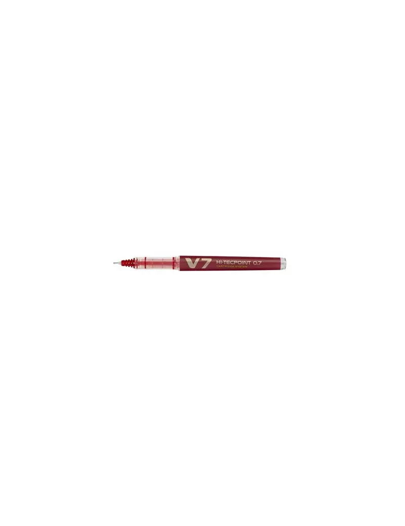 Penna Roller V7 Refillable Pilot - 0,7 mm - 040347 (Rosso)