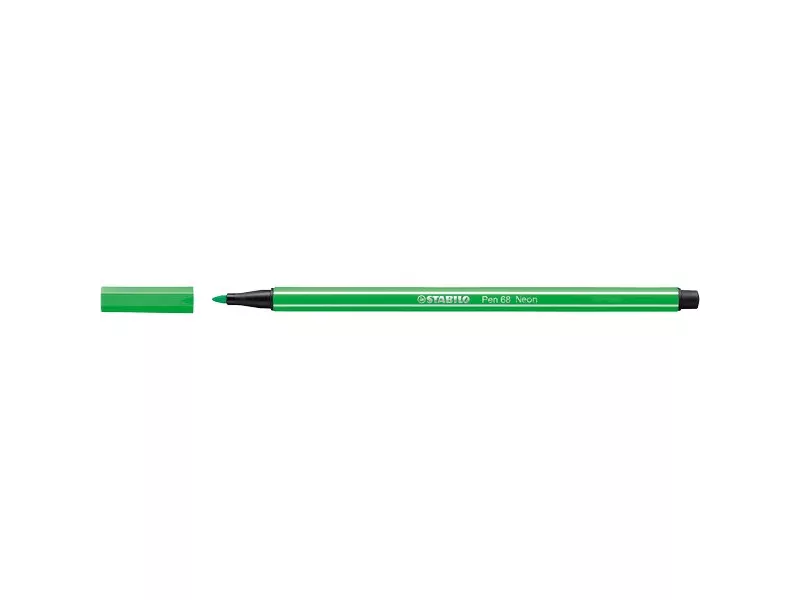 Pen 68 Stabilo Fluo - Verde Fluorescente - 1 mm - dai 7 anni