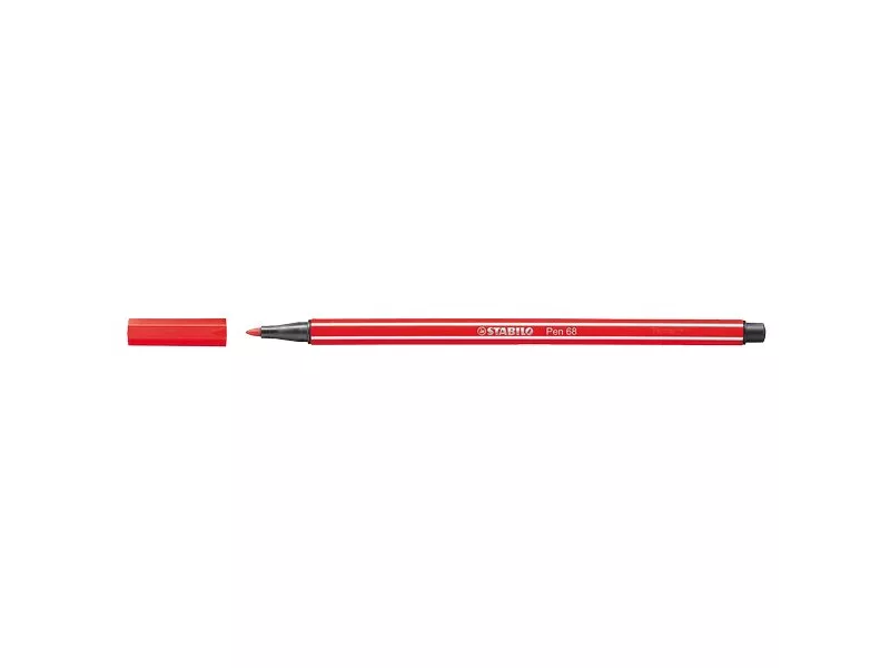 Pen 68 Stabilo Fluo - Rosso Fluorescente - 1 mm - dai 7 anni