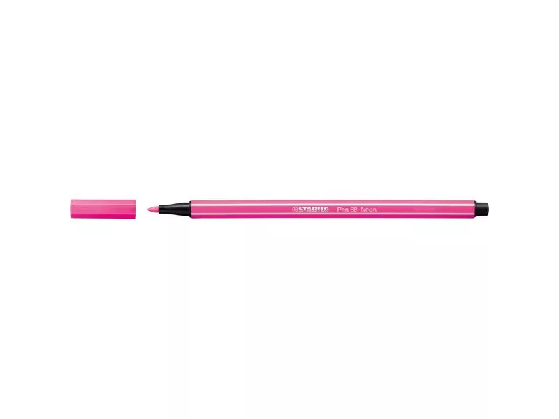 Pen 68 Stabilo Fluo - Rosa Fluorescente - 1 mm - dai 7 anni