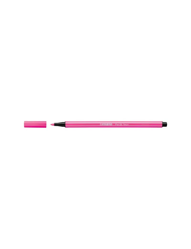 Pen 68 Stabilo Fluo - Rosa Fluorescente - 1 mm - dai 7 anni Pen 68 Stabilo Fluo - Rosa Fluorescente - 1 mm - dai 7 anni