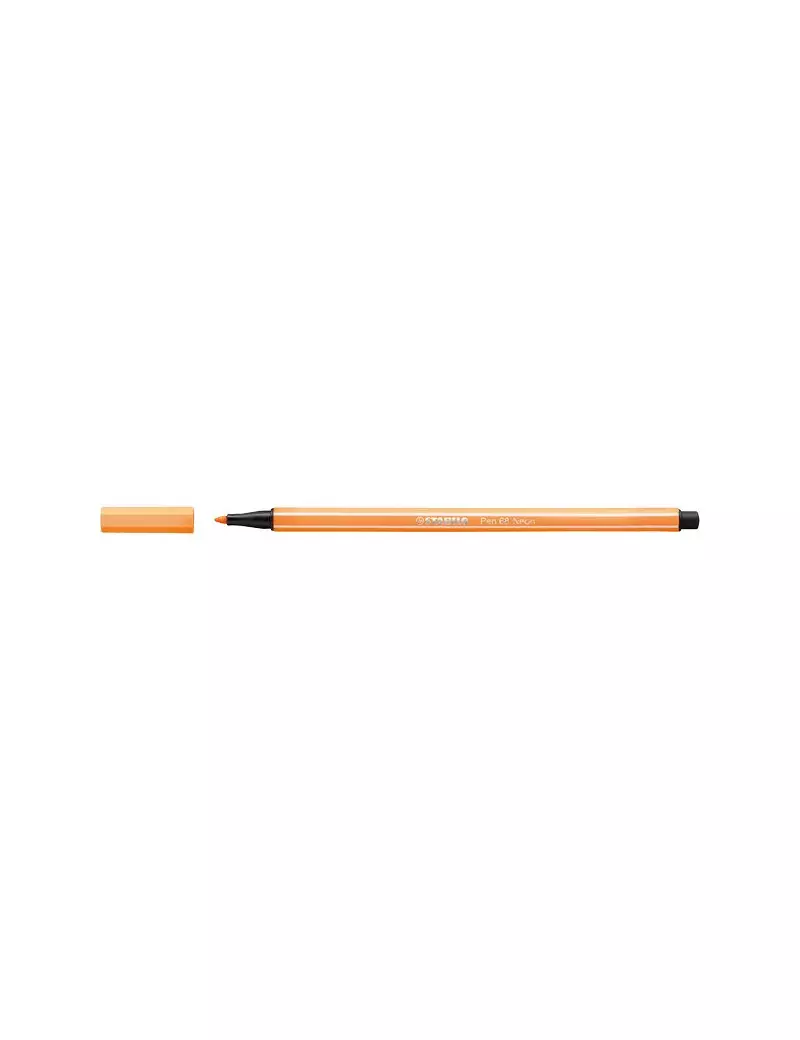 Pennarello Pen 68 Stabilo - 1 mm - 68/054 (Arancio Fluorescente Conf. 10)