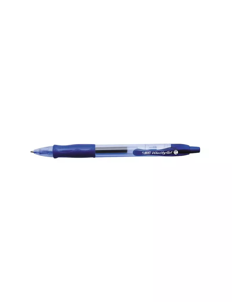 Penna a Sfera a Scatto Velocity Gel Bic - 0,7 mm - Blu