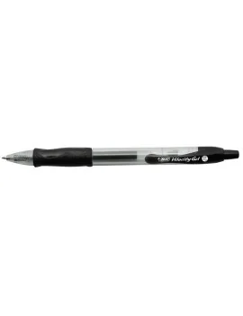 Penna a Sfera a Scatto Velocity Gel Bic - 0,7 mm - Nero