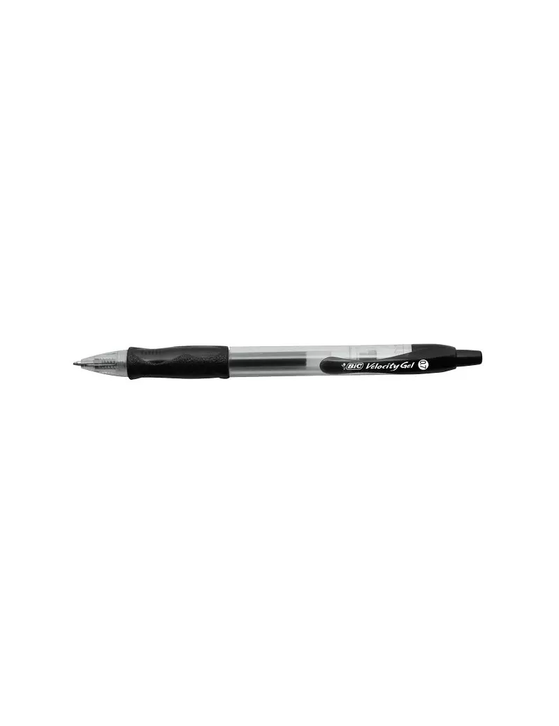 Penna a Sfera a Scatto Velocity Gel Bic - 0,7 mm - Nero