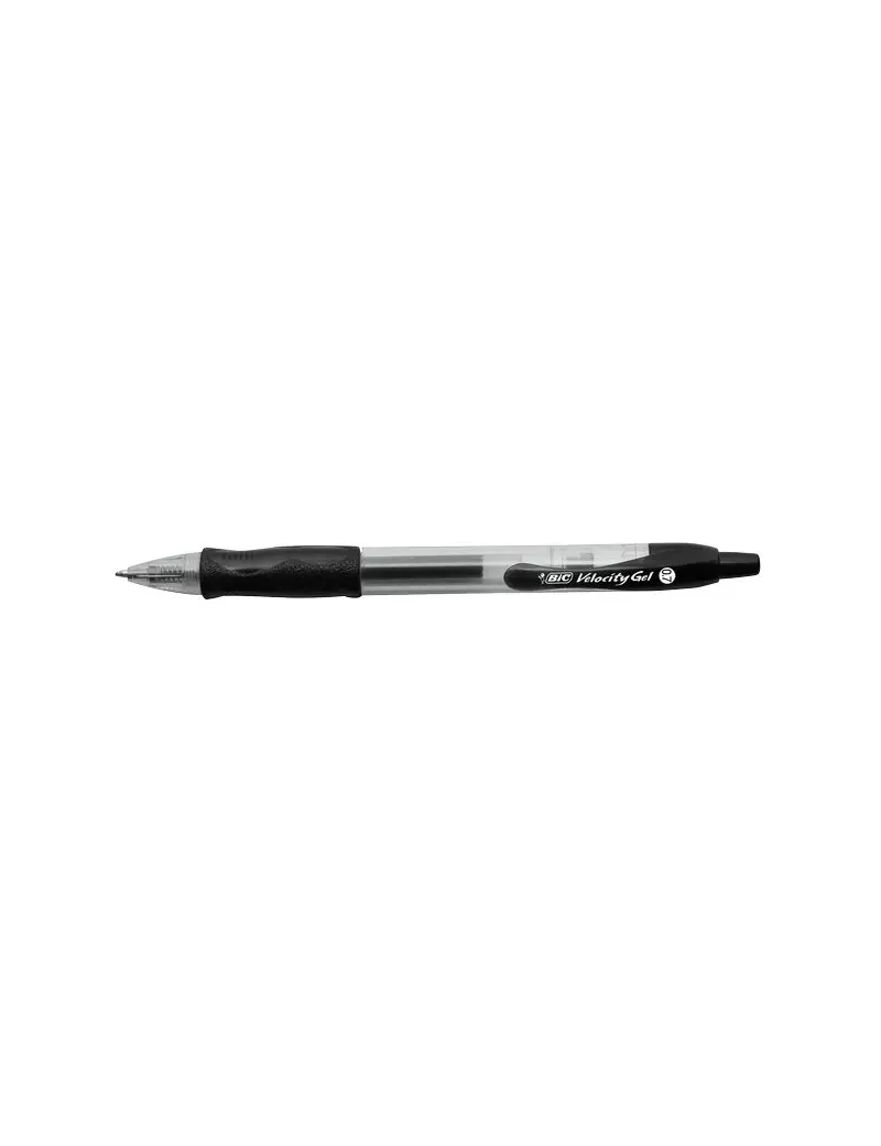 Penna a Sfera a Scatto Velocity Gel Bic - 0,7 mm - Nero Penna a Sfera a Scatto Velocity Gel Bic - 0,7 mm - Nero