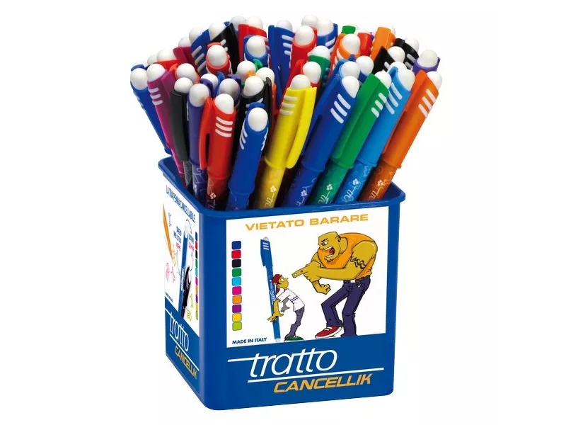 Penna Cancellabile Tratto Cancellik - 1 mm - Assortiti (Conf. 50)