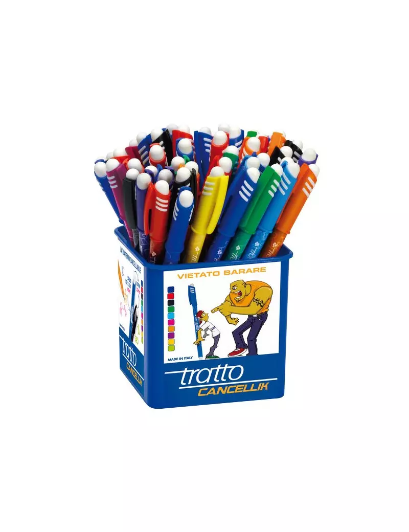 Penna Cancellabile Tratto Cancellik - 1 mm - Assortiti (Conf. 50)