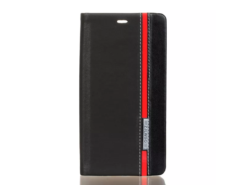 Cover Flip a Portafoglio in Ecopelle per Huawei Ascennd P9 (Nero)