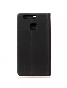 Cover Flip a Portafoglio in Ecopelle per Huawei Ascennd P9 (Nero)