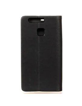 Cover Flip a Portafoglio in Ecopelle per Huawei Ascennd P9 (Nero)