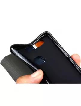 Cover Flip a Portafoglio in Ecopelle per Huawei Ascennd P9 (Nero)