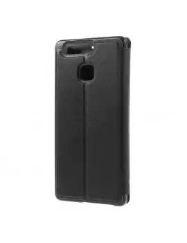 Cover Flip a Portafoglio Orizzontale S-View per Huawei Ascend P9 (Nero)