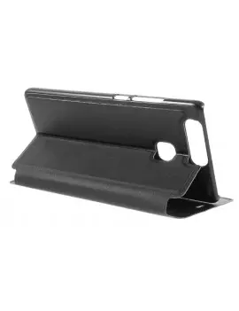 Cover Flip a Portafoglio Orizzontale S-View per Huawei Ascend P9 (Nero)