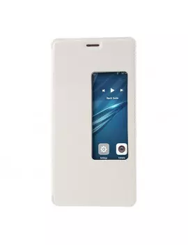 Cover Flip a Portafoglio Orizzontale S-View in Pelle per Huawei Ascend P9 Plus (Bianco)