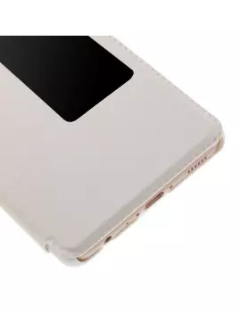 Cover Flip a Portafoglio Orizzontale S-View in Pelle per Huawei Ascend P9 Plus (Bianco)