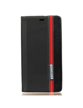 Cover Flip a Portafoglio Orizzontale in Ecopelle per Huawei Ascend P9 Lite / G9 Lite (Nero)