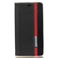 Cover Flip a Portafoglio Orizzontale in Ecopelle per Huawei Ascend P9 Lite / G9 Lite (Nero)