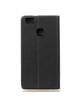 Cover Flip a Portafoglio Orizzontale in Ecopelle per Huawei Ascend P9 Lite / G9 Lite (Nero)