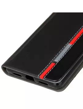 Cover Flip a Portafoglio Orizzontale in Ecopelle per Huawei Ascend P9 Lite / G9 Lite (Nero)