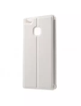 Cover Flip a Portafoglio Orizzontale S-View in Pelle per Huawei Ascend P9 Lite / G9 Lite (Bianco)