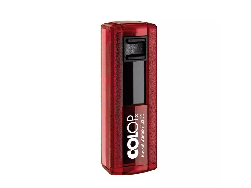 Timbro Tascabile Pocket Stamp Plus 20 Colop - 14x38 mm - 4 - Rosso