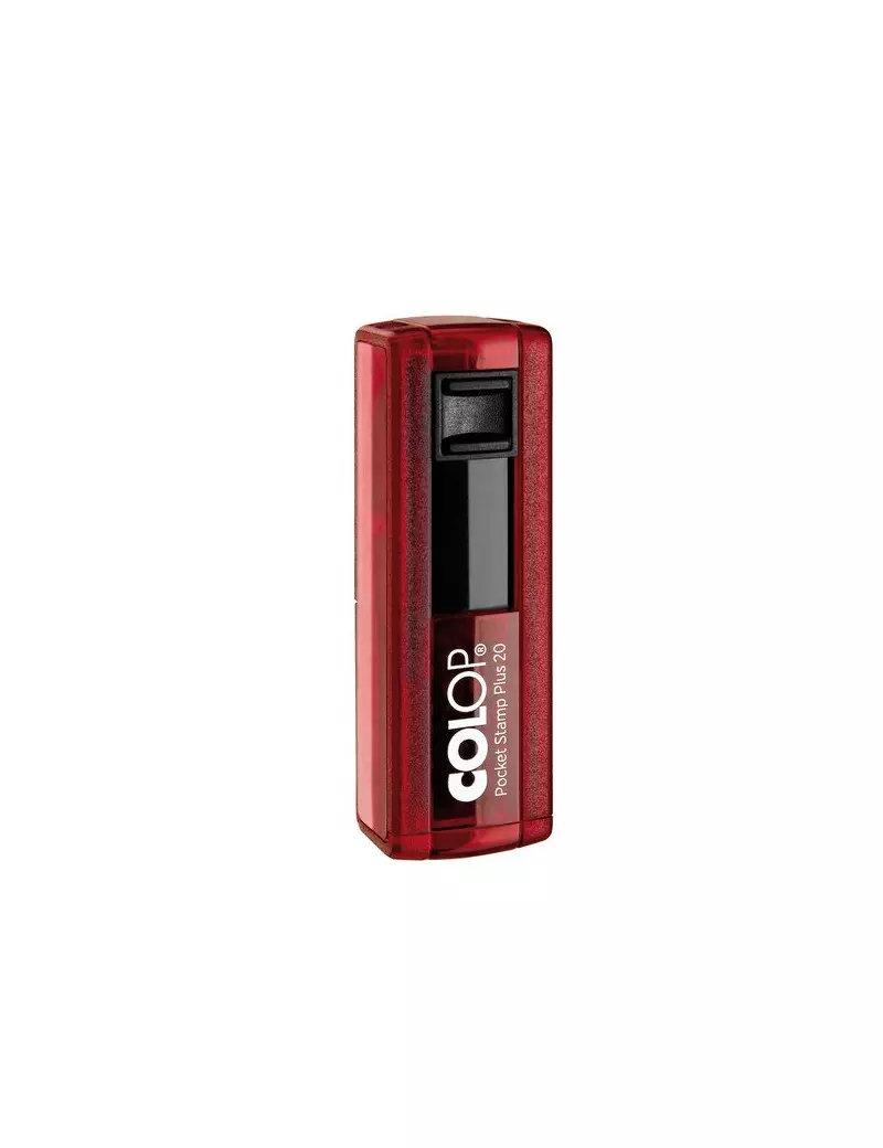 Timbro Tascabile Pocket Stamp Plus 20 Colop - 14x38 mm - 4 - Rosso Timbro Tascabile Pocket Stamp Plus 20 Colop - 14x38 mm - 4 - Rosso