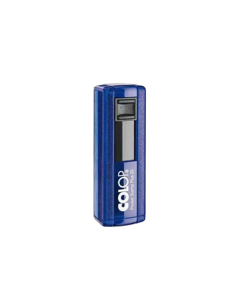 Timbro Tascabile Pocket Stamp Plus 20 Colop - 14x38 mm - 4 - Blu Timbro Tascabile Pocket Stamp Plus 20 Colop - 14x38 mm - 4 - Blu