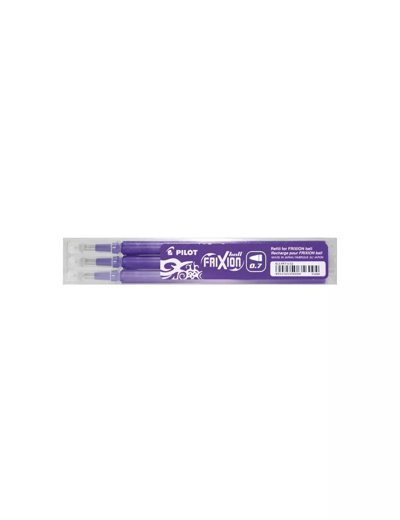 Refill per Penna a Sfera Cancellabile Frixion Ball Pilot - Viola (Conf. 3)