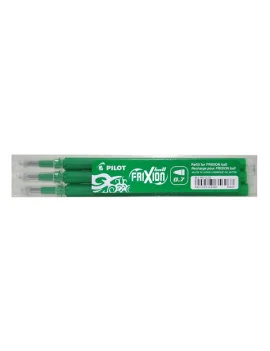 Refill per Penna a Sfera Cancellabile Frixion Ball Pilot - 0,7 mm - Verde (Conf. 3)
