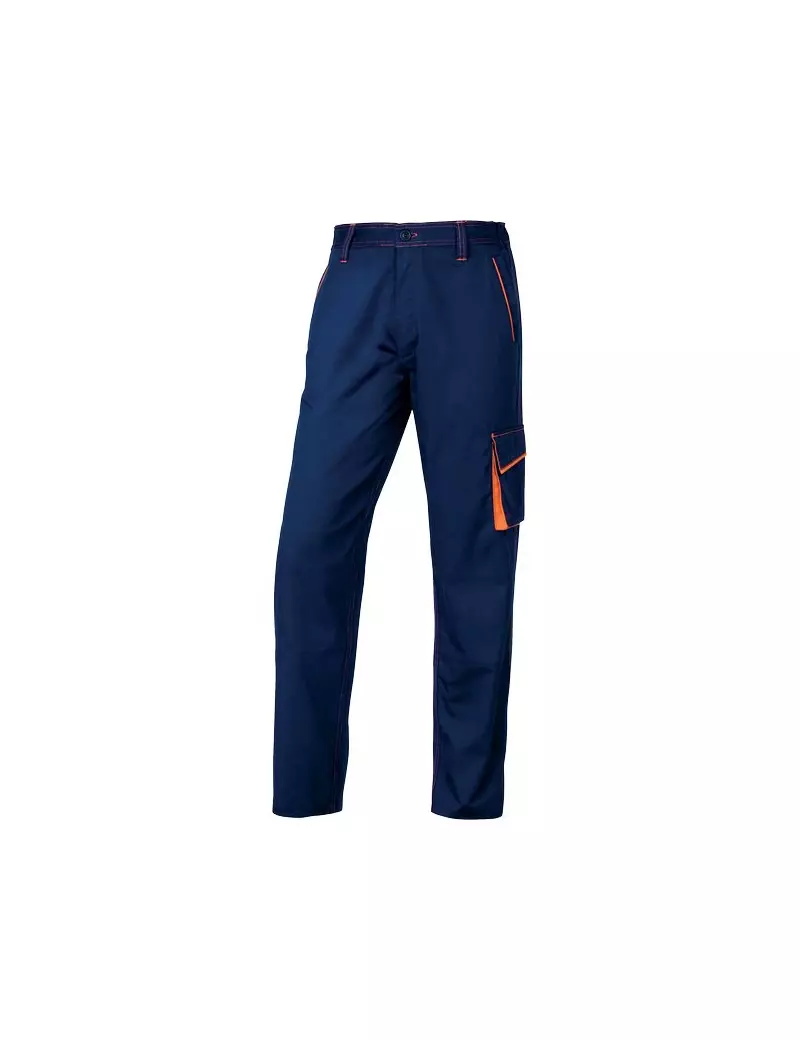 Pantalone da Lavoro Delta Plus - Blu/Arancione - XL Pantalone da Lavoro Delta Plus - Blu/Arancione - XL