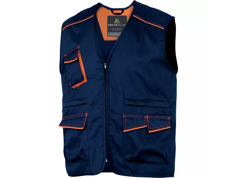 Gilet Multitasca Delta Plus - Blu/Arancione - L
