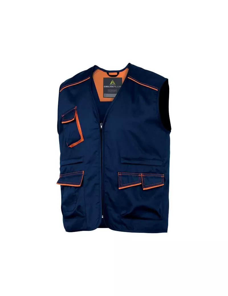 Gilet Multitasca Delta Plus - Blu/Arancione - L