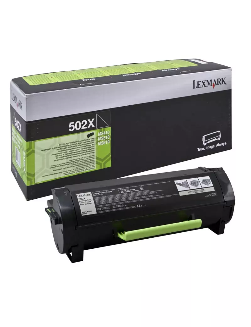 Toner Originale Lexmark 50F2X00 502X (Nero 10000 pagine) Toner Originale Lexmark 50F2X00 502X (Nero 10000 pagine)
