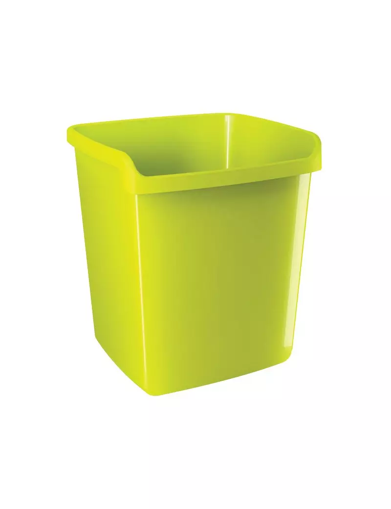 Cestino My Desk Arda - 28,7x25,3x32,3 cm - Verde