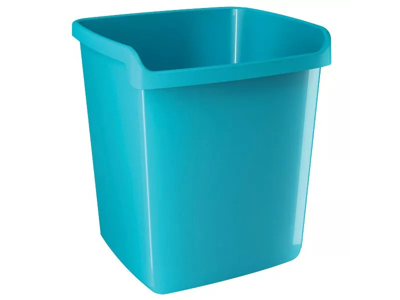 Cestino My Desk Arda - 28,7x25,3x32,3 cm - Turchese
