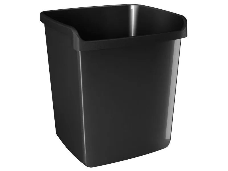 Cestino My Desk Arda - 28,7x25,3x32,3 cm - Nero