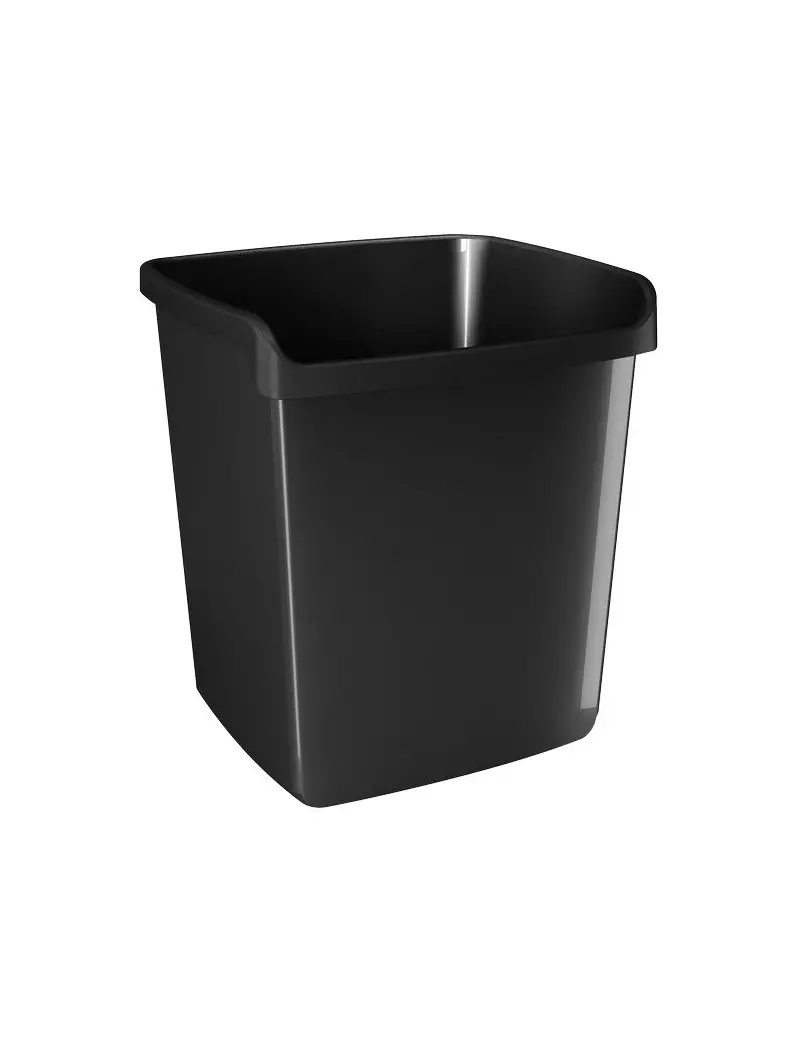 Cestino My Desk Arda - 28,7x25,3x32,3 cm - Nero